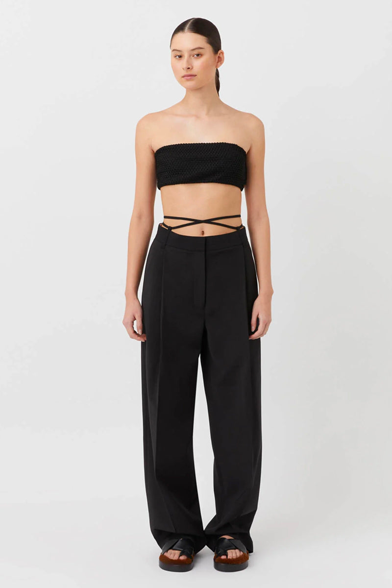 ADRIEN BANDEAU TOP-BLACK Tops Camilla and Marc