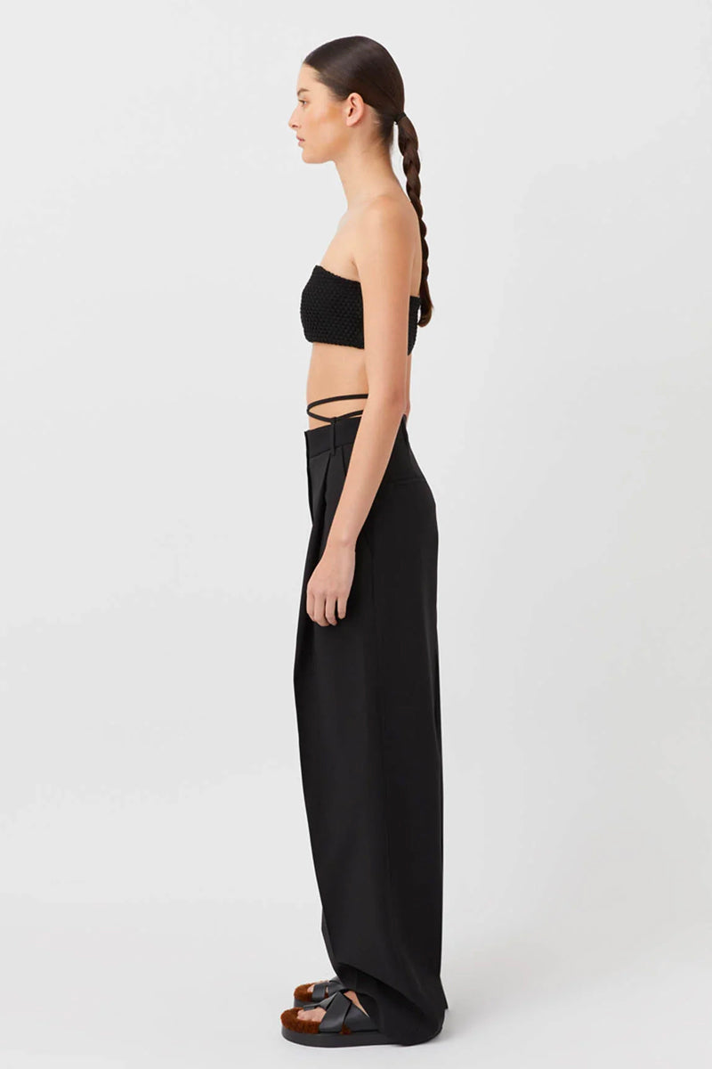 ADRIEN BANDEAU TOP-BLACK Tops Camilla and Marc