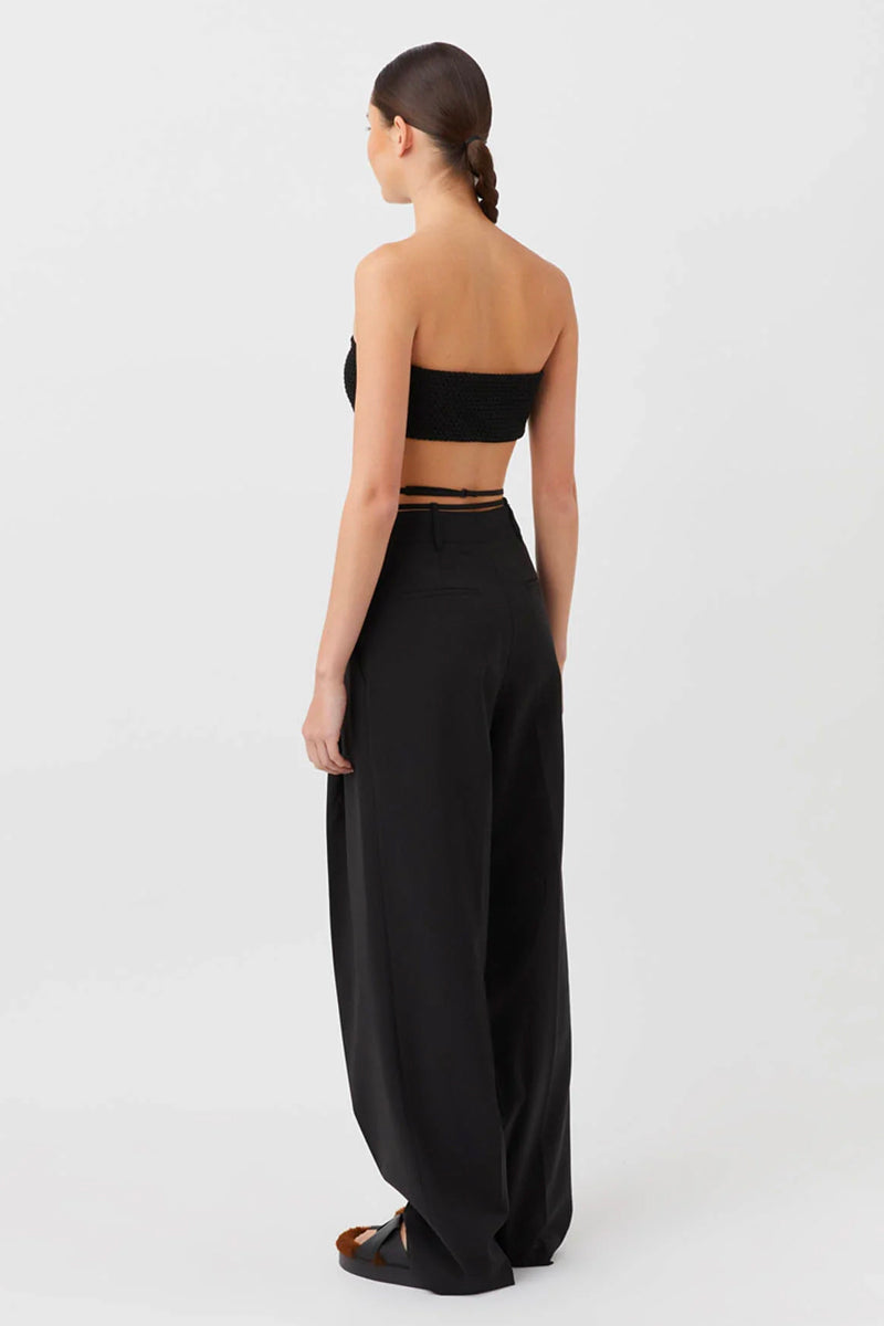 ADRIEN BANDEAU TOP-BLACK Tops Camilla and Marc