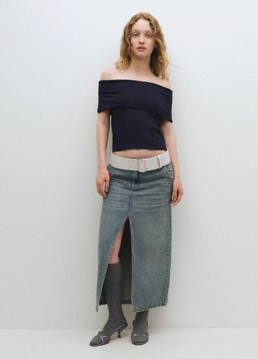 LESLIE SKIRT-DENIM Denim Gimaguas