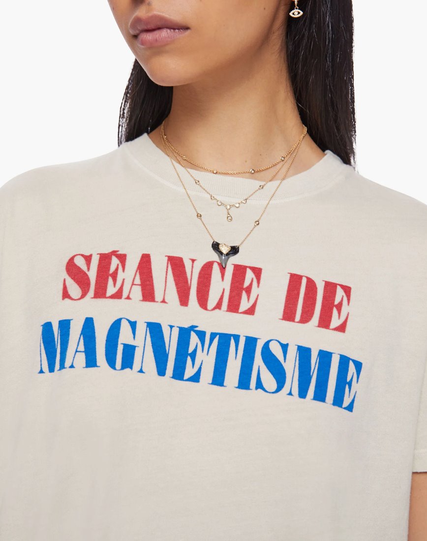 THE GRAB BAG CROP TEE-MAGNETISME Tops MOTHER