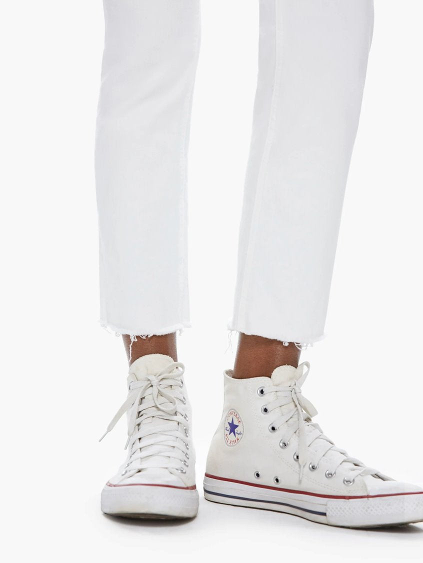 THE MID RISE DAZZLER ANKLE FRAY-FAIREST OF THEM ALL Denim MOTHER