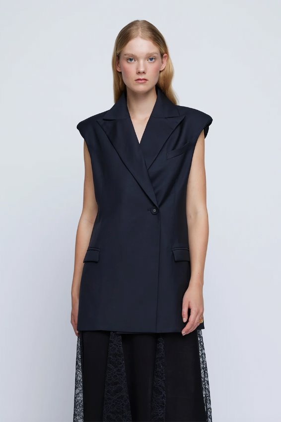 ALLEGRA VEST-BLACK Jackets Anna Quan