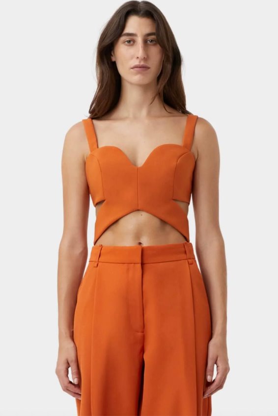 BELA BODICE TOP-TANGERINE General Camilla and Marc