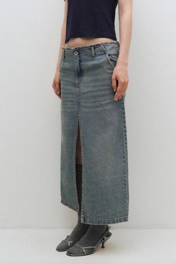 LESLIE SKIRT-DENIM Denim Gimaguas