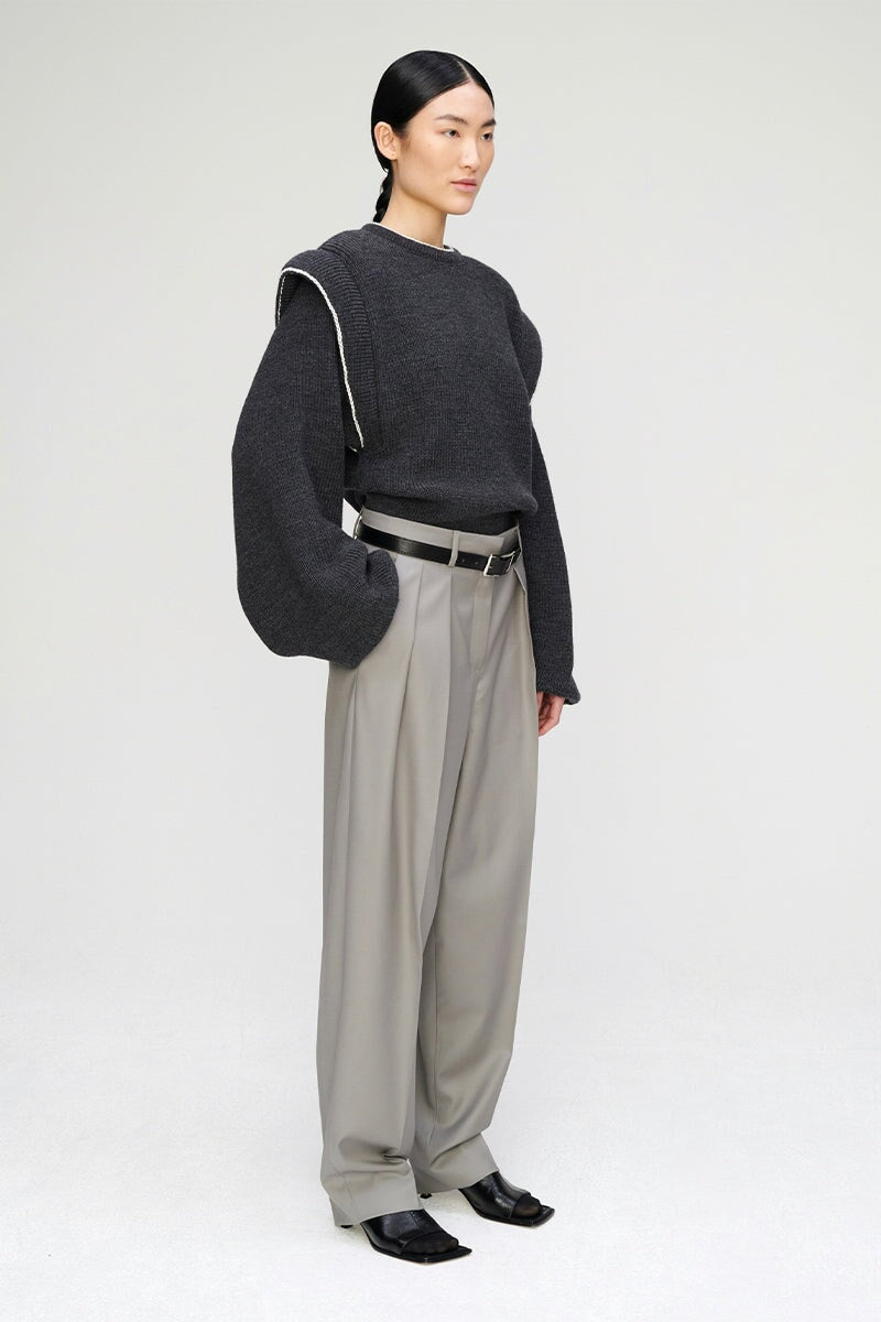 BLAKEY PULLOVER-GREY MELANGE Sweats Róhe