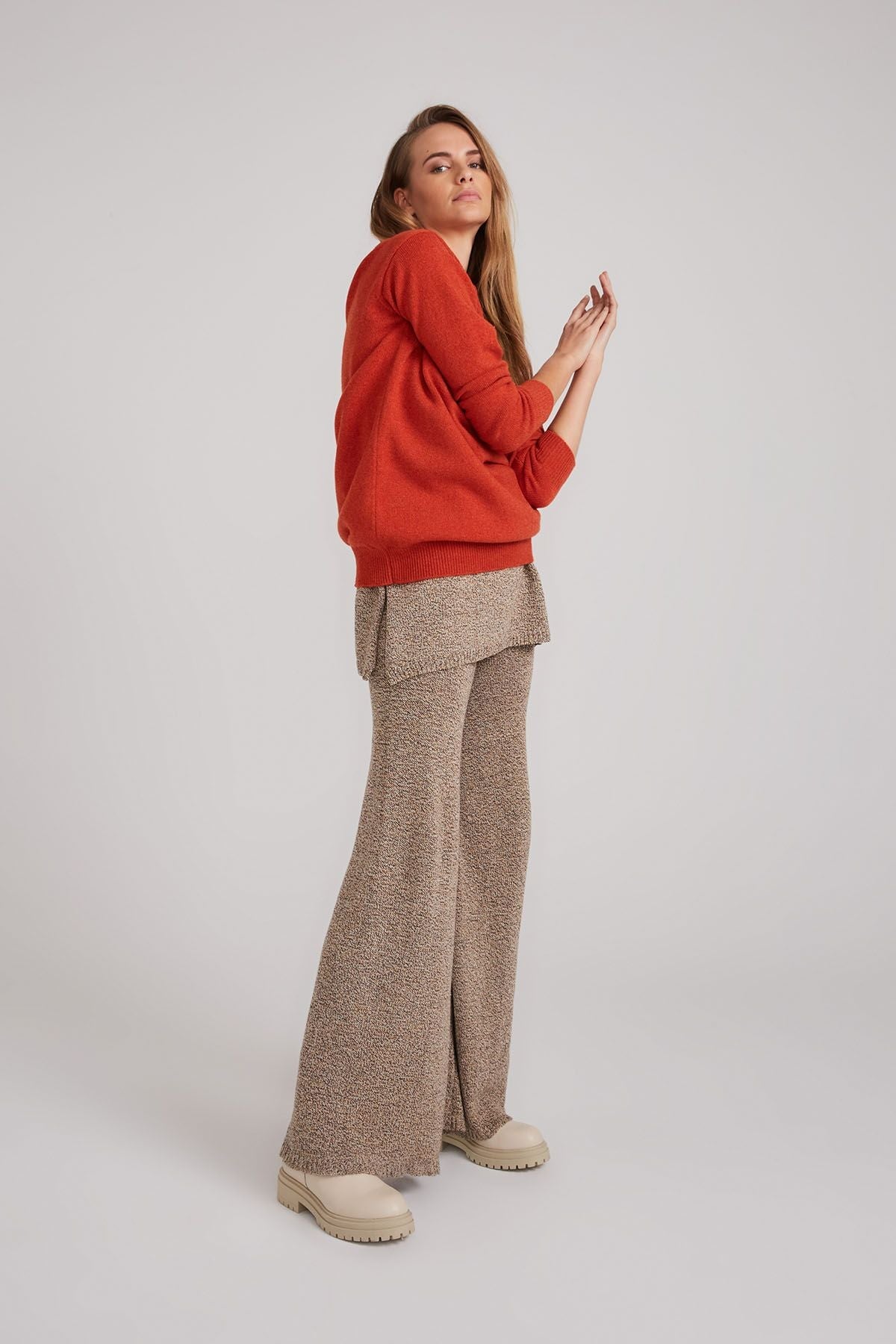ROUND NECK JUMPER-FURNACE GRANDA Knitwear Estilo Emporio