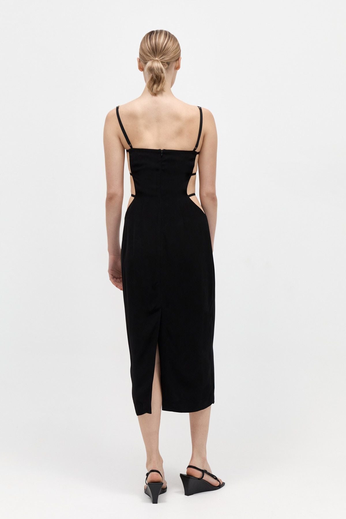 URBAIN MIDI DRESS-BLACK Dress ST AGNI