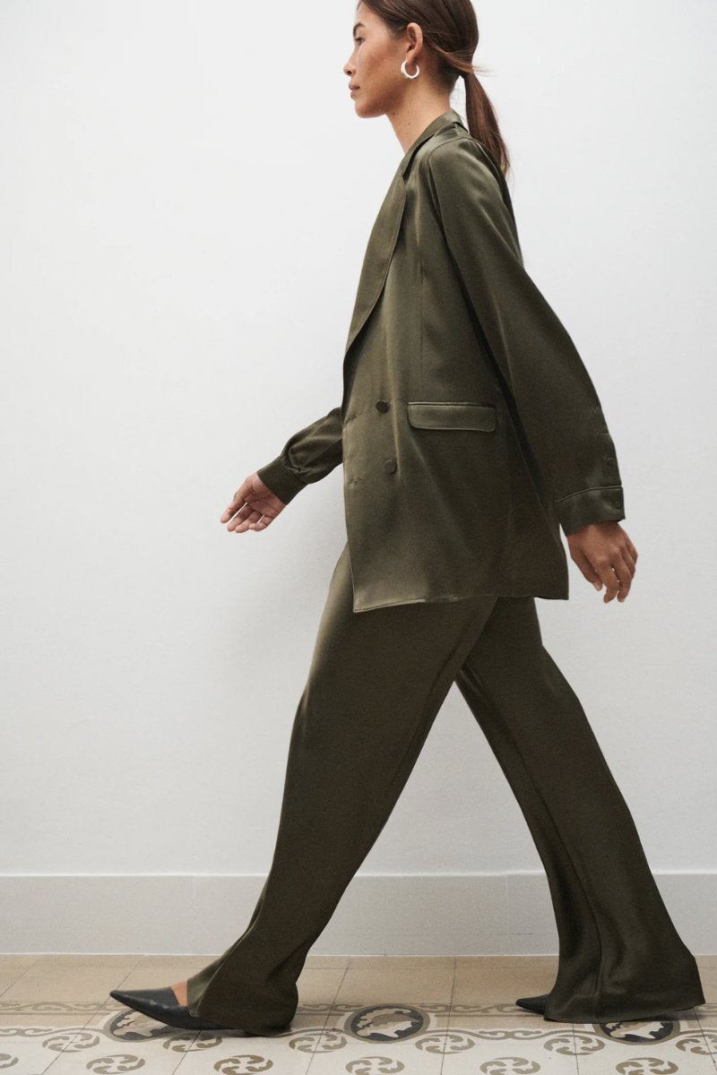 BIAS CUT PANTS-PINE Pants Silk Laundry 
