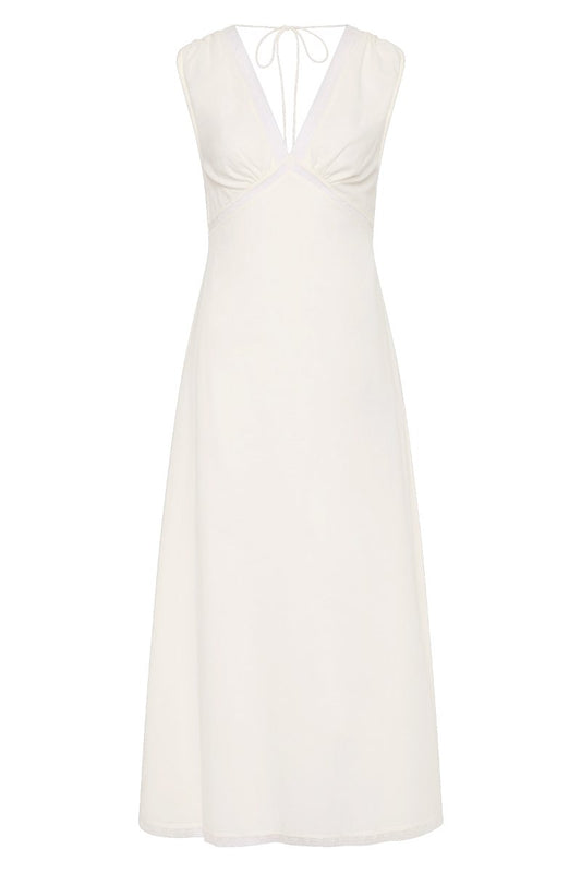 DENISE MAXI DRESS - WHITE Midi Dress Faithfull the Brand 