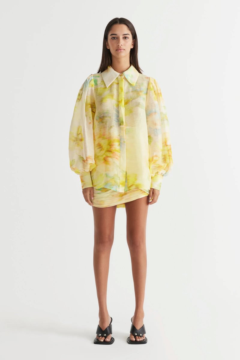 ILLUMINATE GATHERED SKIRT ZEST Fox Dove Boutique