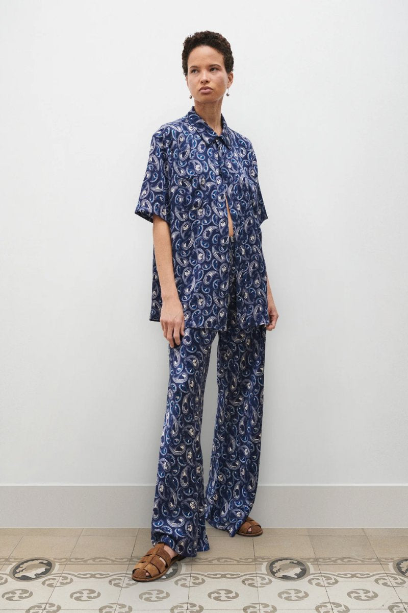 BIAS CUT PANTS-HOUNDS PAISLEY Pants Silk Laundry 