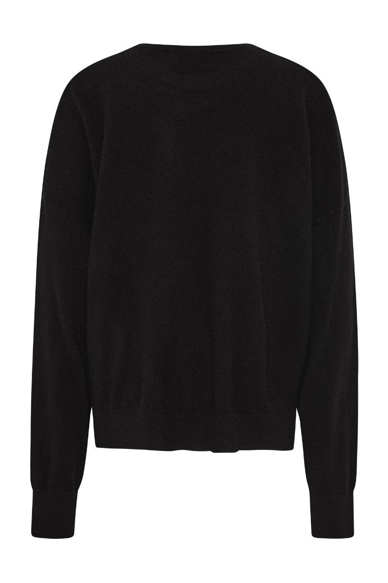 CASHMERE SWEATER-BLACK Knitwear ST AGNI 