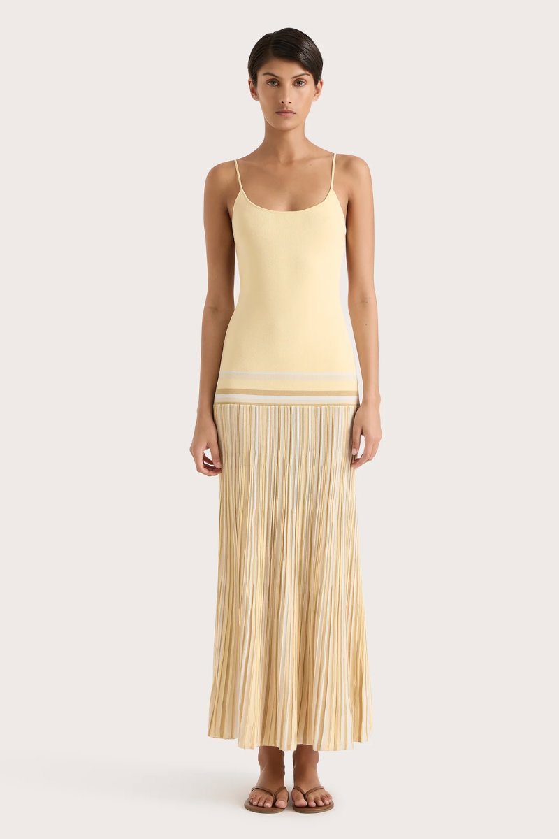 CITARA MAXI DRESS-BUTTER STRIPE Maxi Dress Faithfull the Brand 