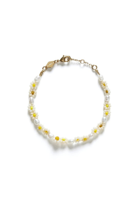 DAISY FLOWER BRACELET-GOLD Jewellery Anni Lu 