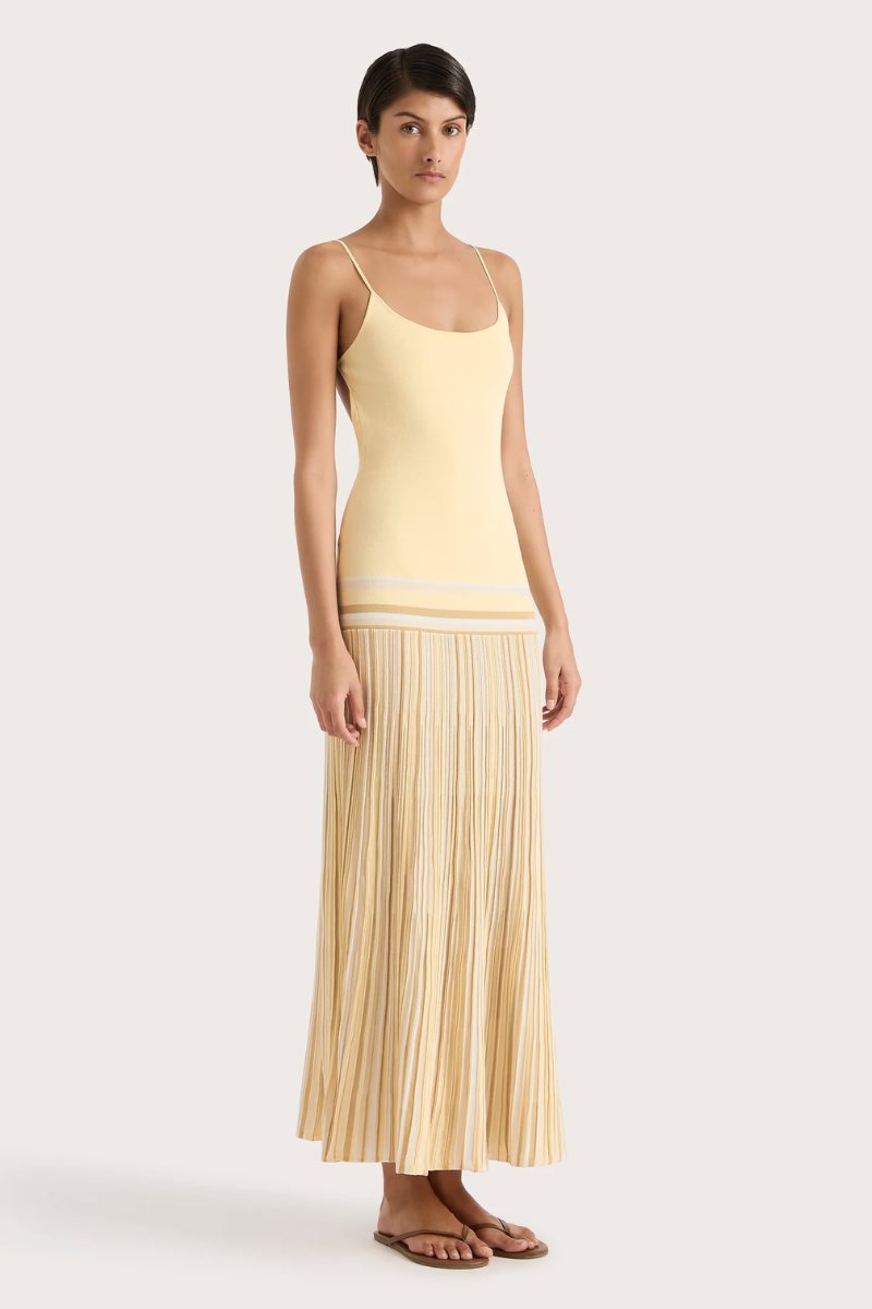 CITARA MAXI DRESS-BUTTER STRIPE Maxi Dress Faithfull the Brand 