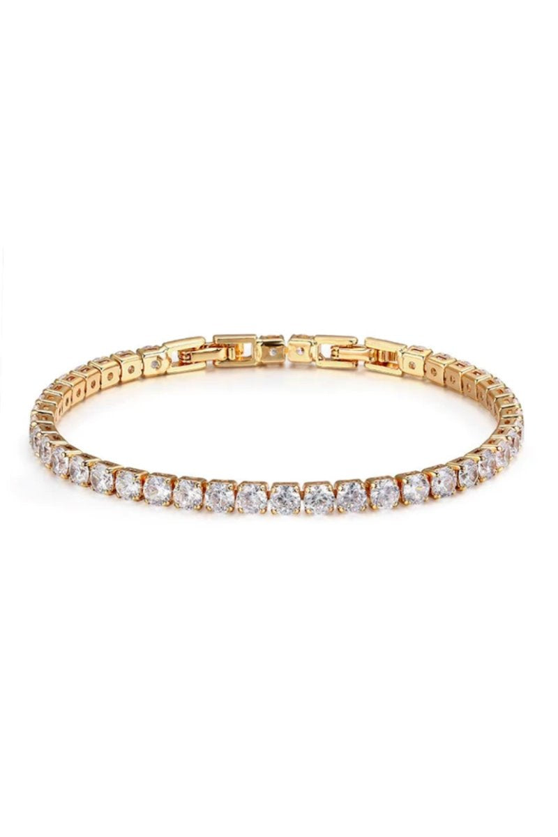 ETERNAL TENNIS BRACELET-GOLD Jewellery F&D 