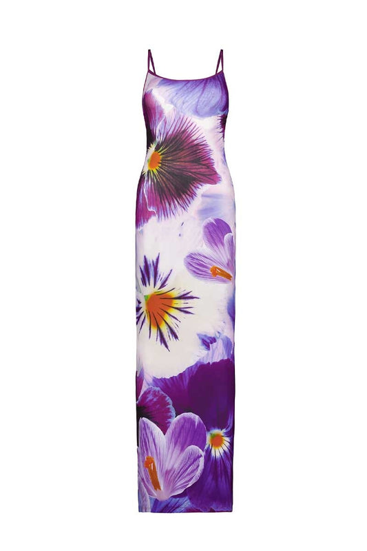 SLIP DRESS-INDIGO BLOSSOM Dress With Harper LU XS Indigo Blossom 