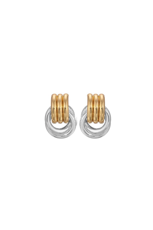 LUNA EARRINGS-SILVER/GOLD Earrings F&D 