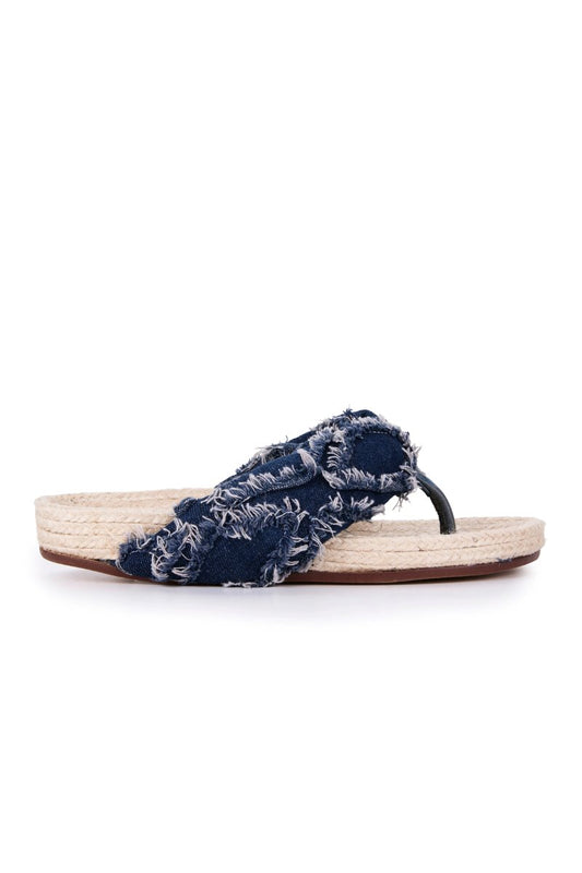 CIRCE THONG-DENIM Sandals Estilo Emporio