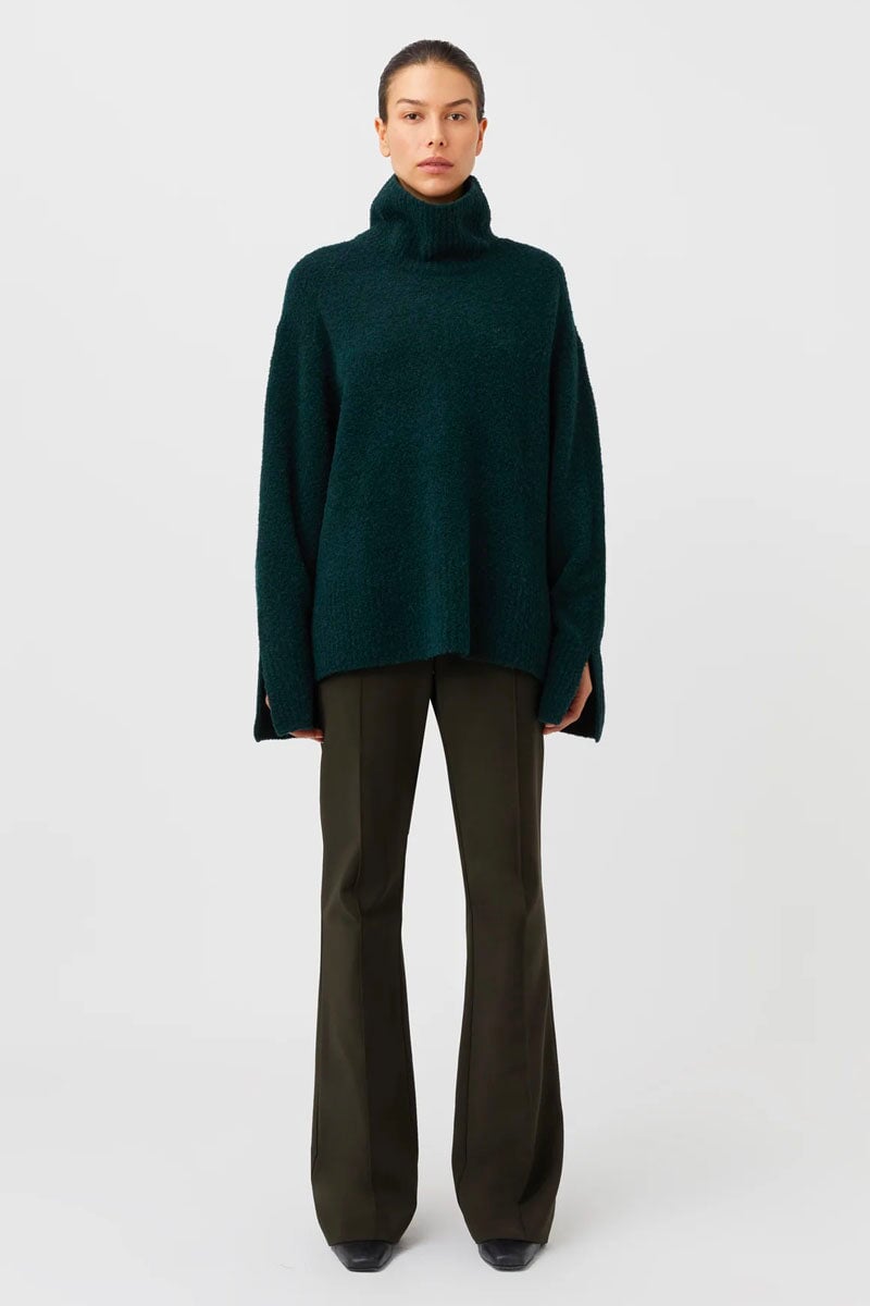 BRYN HIGH WAISTED PANT-EVERGREEN Pants Camilla and Marc 