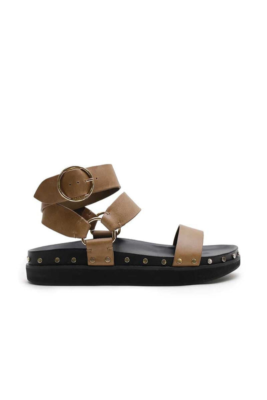 STUDDED SANDAL-OLIVE Shoes LA TRIBE 36 Olive 