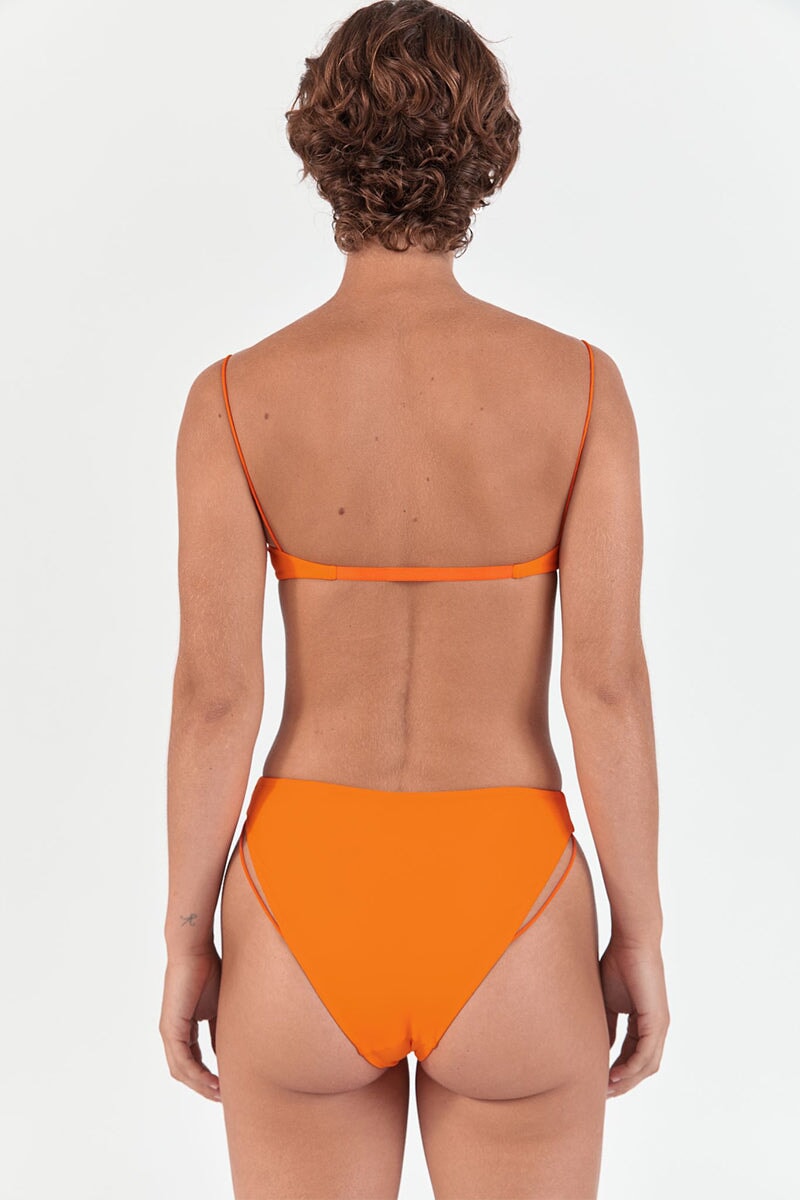 FINE STRAP WIRE BALCONETTE TOP-BRIGHT ORANGE Swim ZIAH 