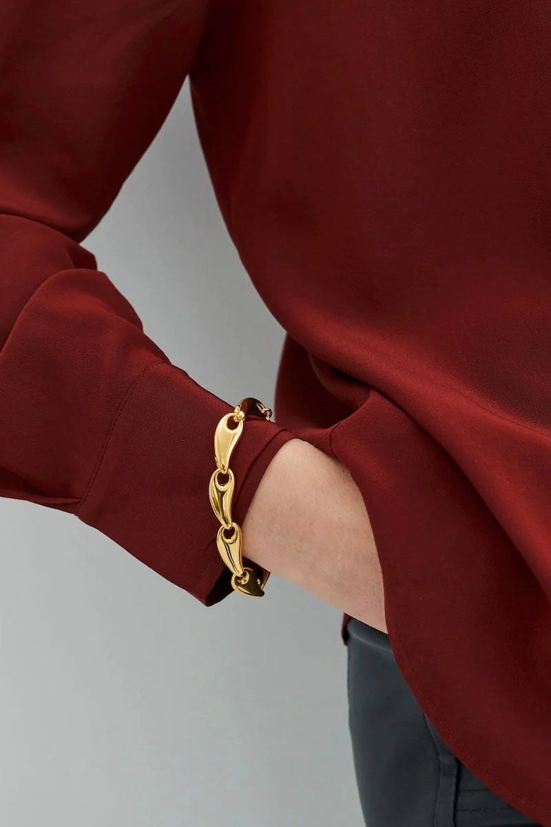 DROPLET BRACELET-GOLD Jewellery Anna Rossi Jewellery 