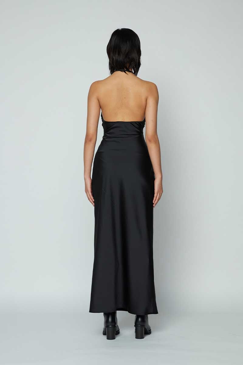 BUCKLE GOWN-BLACK Dress Wynn Hamlyn 