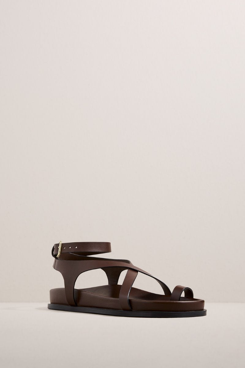 THE JALEN SLIM SANDAL-WALNUT Footwear A.Emery 