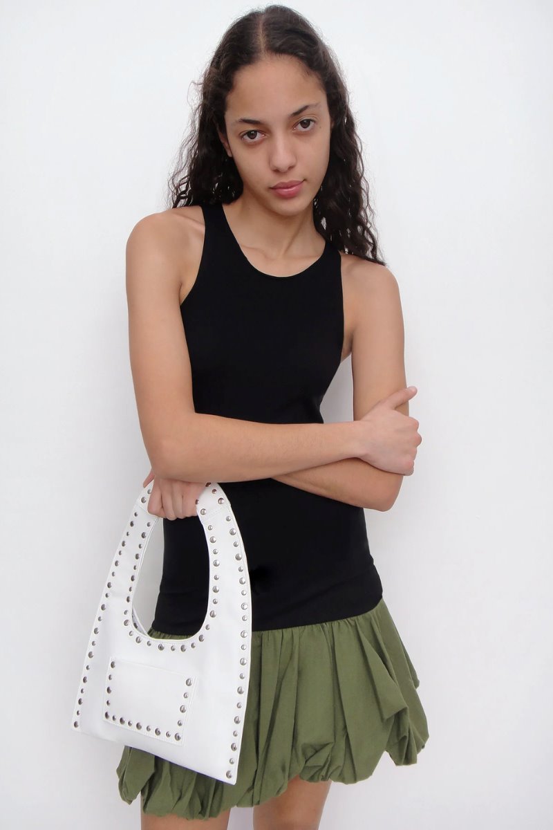 MINI FRANCA BAG-WHITE Handbags Gimaguas 