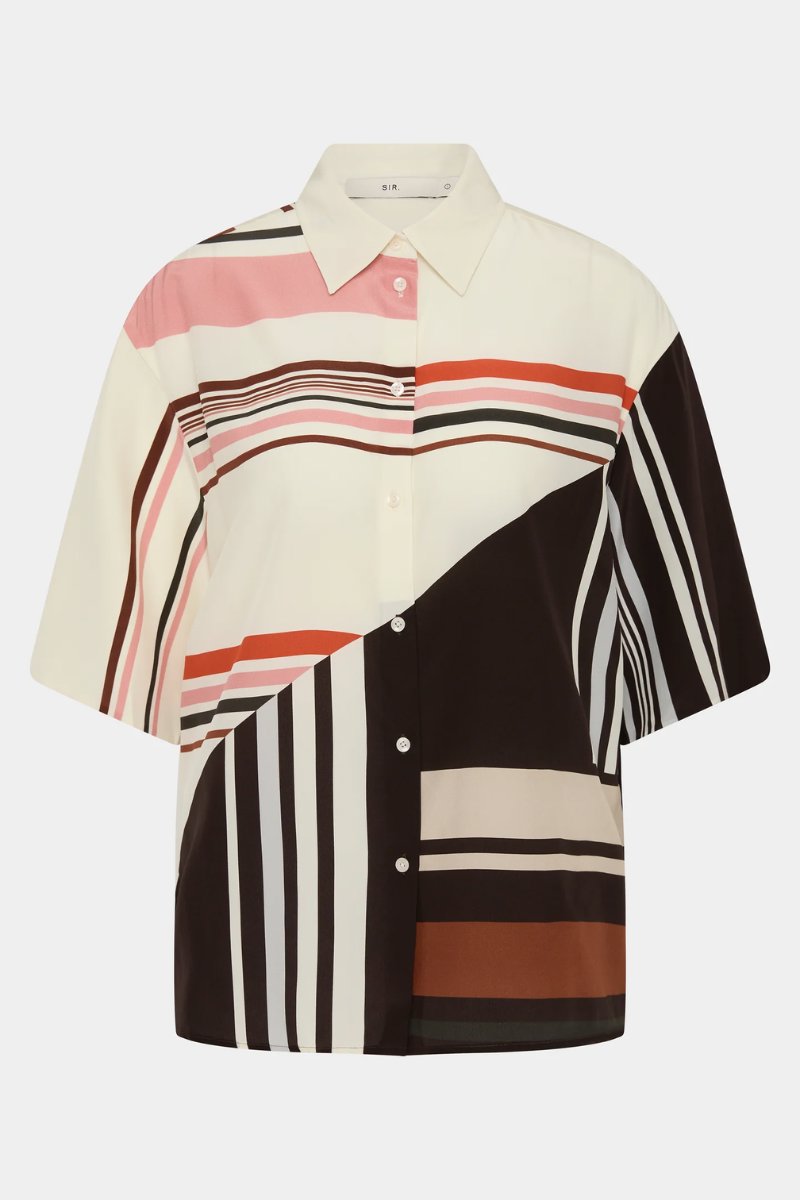 THISTLE SHORTSLEEVE SHIRT-ROSE BAIADERA Tops SIR. 