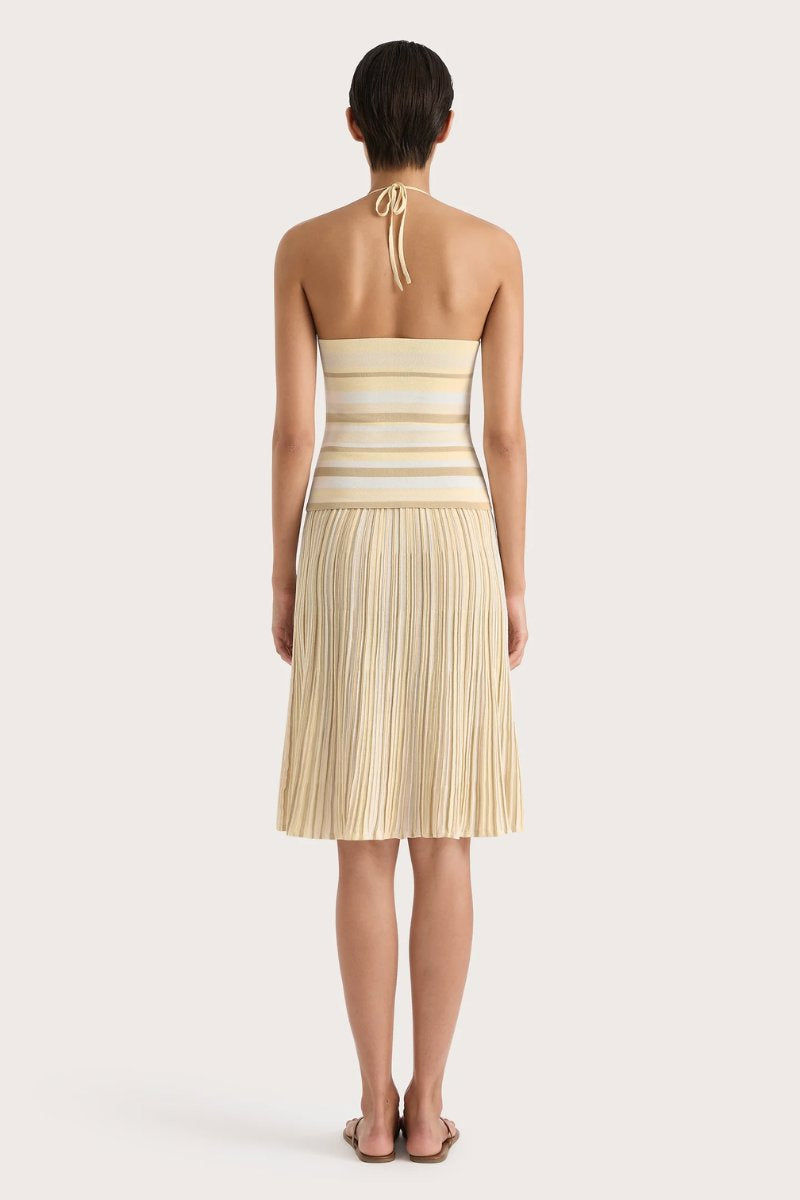 CITARA DRAWSTRING SKIRT-BUTTER STRIPE Skirts Faithfull the Brand 