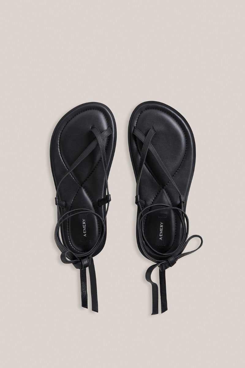 THE ELLIOT SANDAL-BLACK Footwear A.Emery 