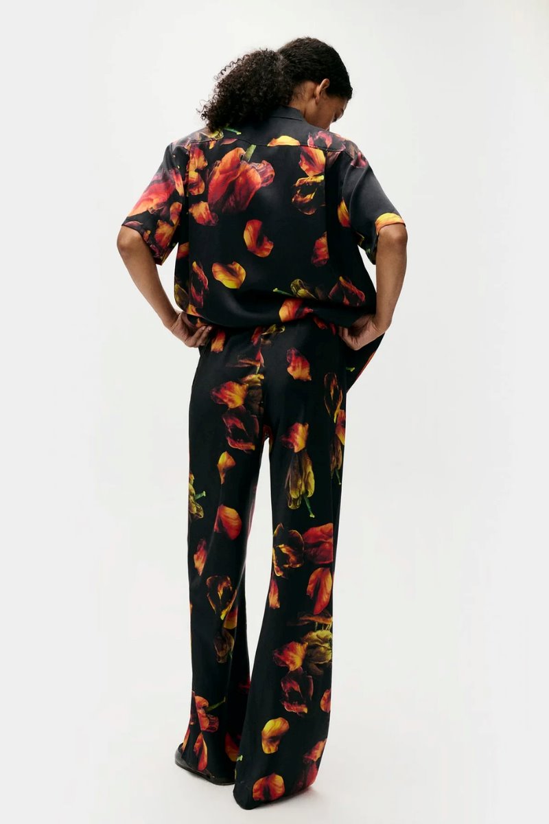 BIAS CUT PANTS-TULIPA BLACK Pants Silk Laundry 
