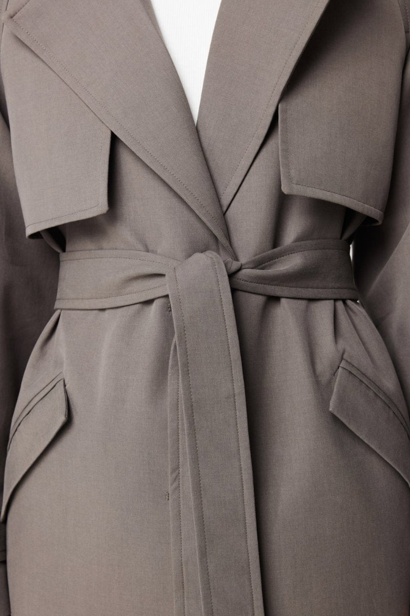 FRANKLIN TRENCH COAT-CHARCOAL Jackets MOSSMAN 