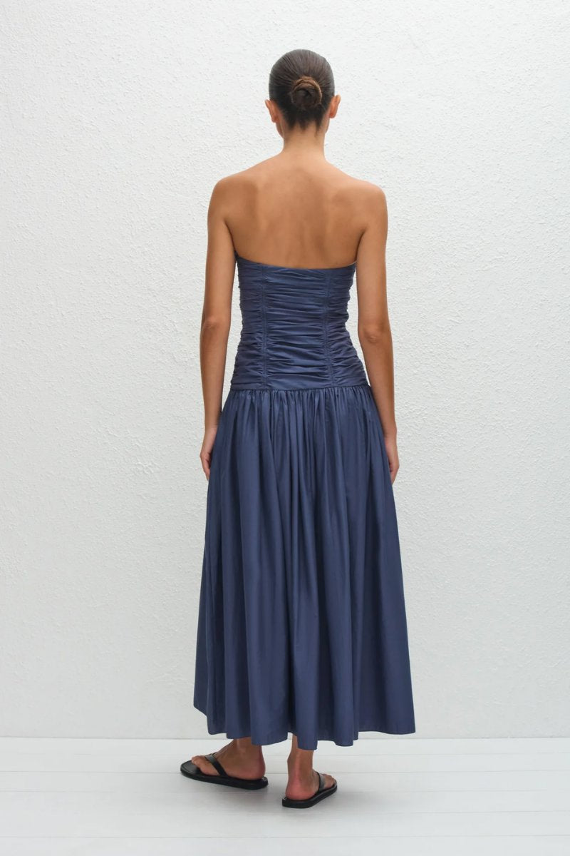 STRAPLESS DROP WAIST DRESS-DUSK Maxi Dress Matteau 