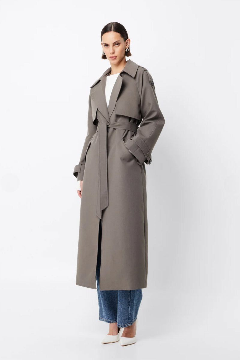 FRANKLIN TRENCH COAT-CHARCOAL Jackets MOSSMAN 