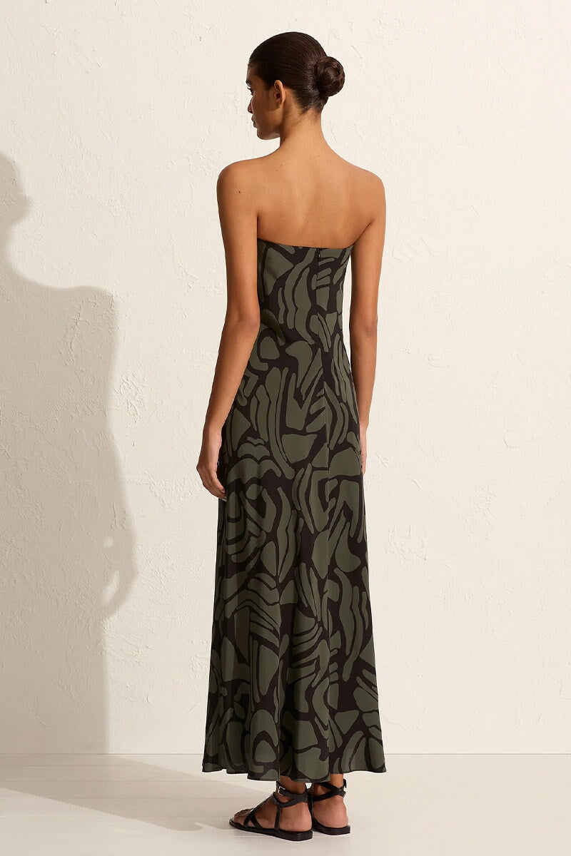 BIAS COLUMN DRESS-PEBBLE Dress Matteau 