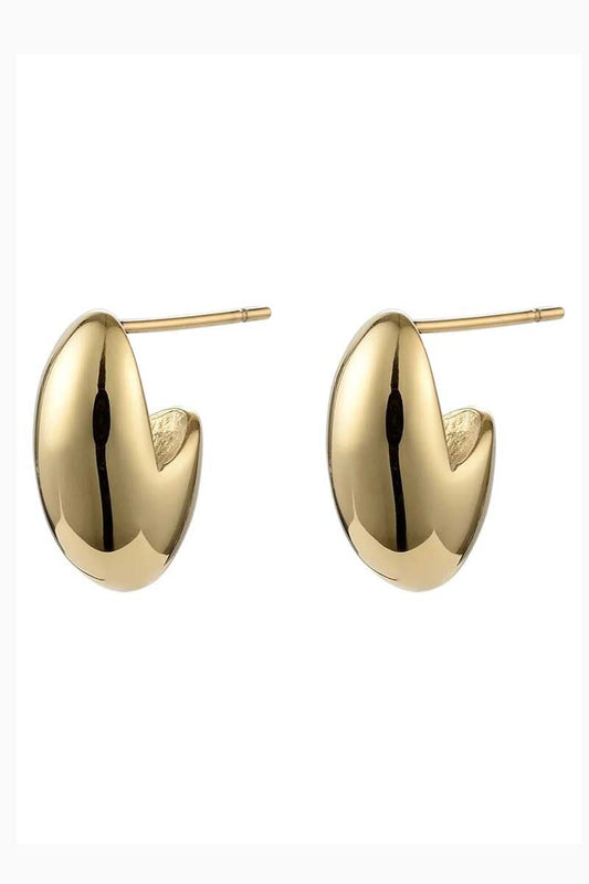 EDAMAME STUD-GOLD Jewellery Anna Rossi Jewellery Uni Gold 