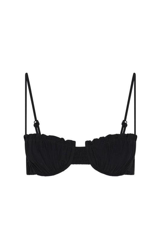 ESTEREL BIKINI TOP-BLACK Swim Faithfull the Brand 