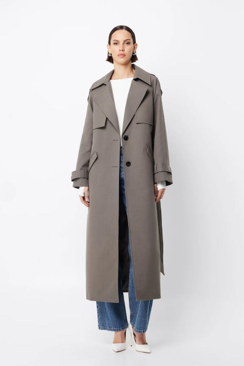 FRANKLIN TRENCH COAT-CHARCOAL Jackets MOSSMAN 