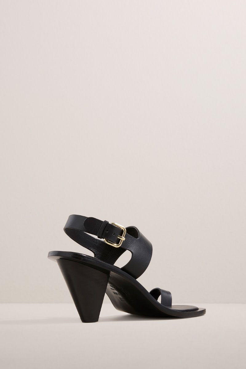 THE LELAND HEELED SANDAL-BLACK Footwear A.Emery 