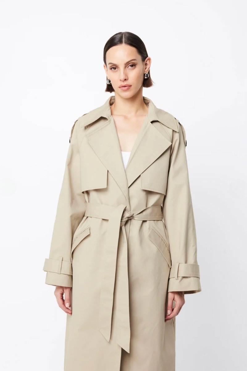 FRANKLIN TRENCH COAT-NATURAL Jackets MOSSMAN 