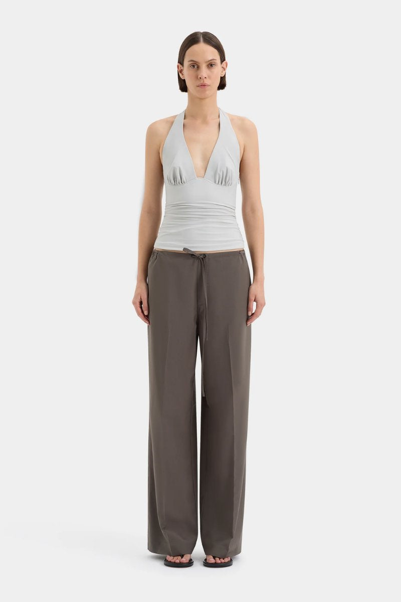 ELM HALTER TOP-GREY BLUE Tops SIR. 