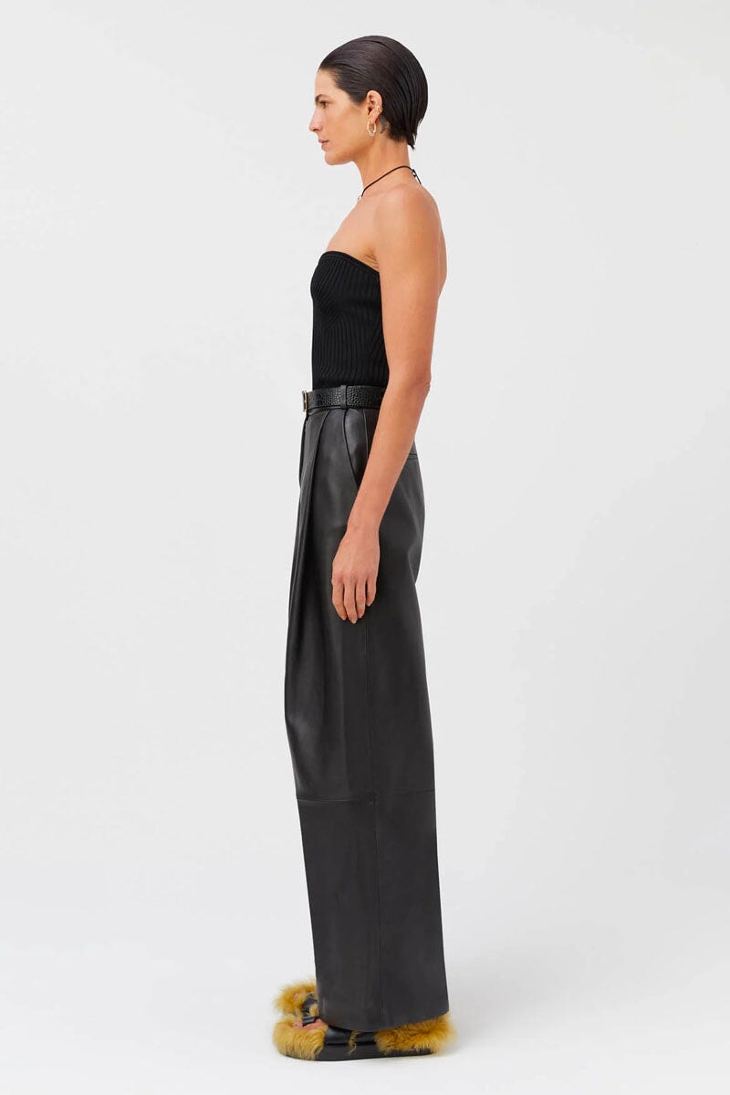 VALENTIN KNIT TOP-BLACK Tops Camilla and Marc 