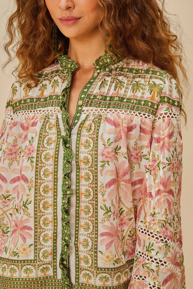PALM DREAM OFF-WHITE BLOUSE Tops Farm Rio 
