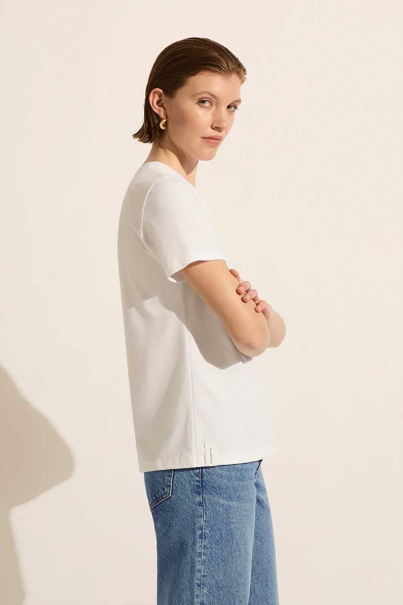 THE GOOD TEE BOYFRIEND-WHITE Tops Outland Denim 