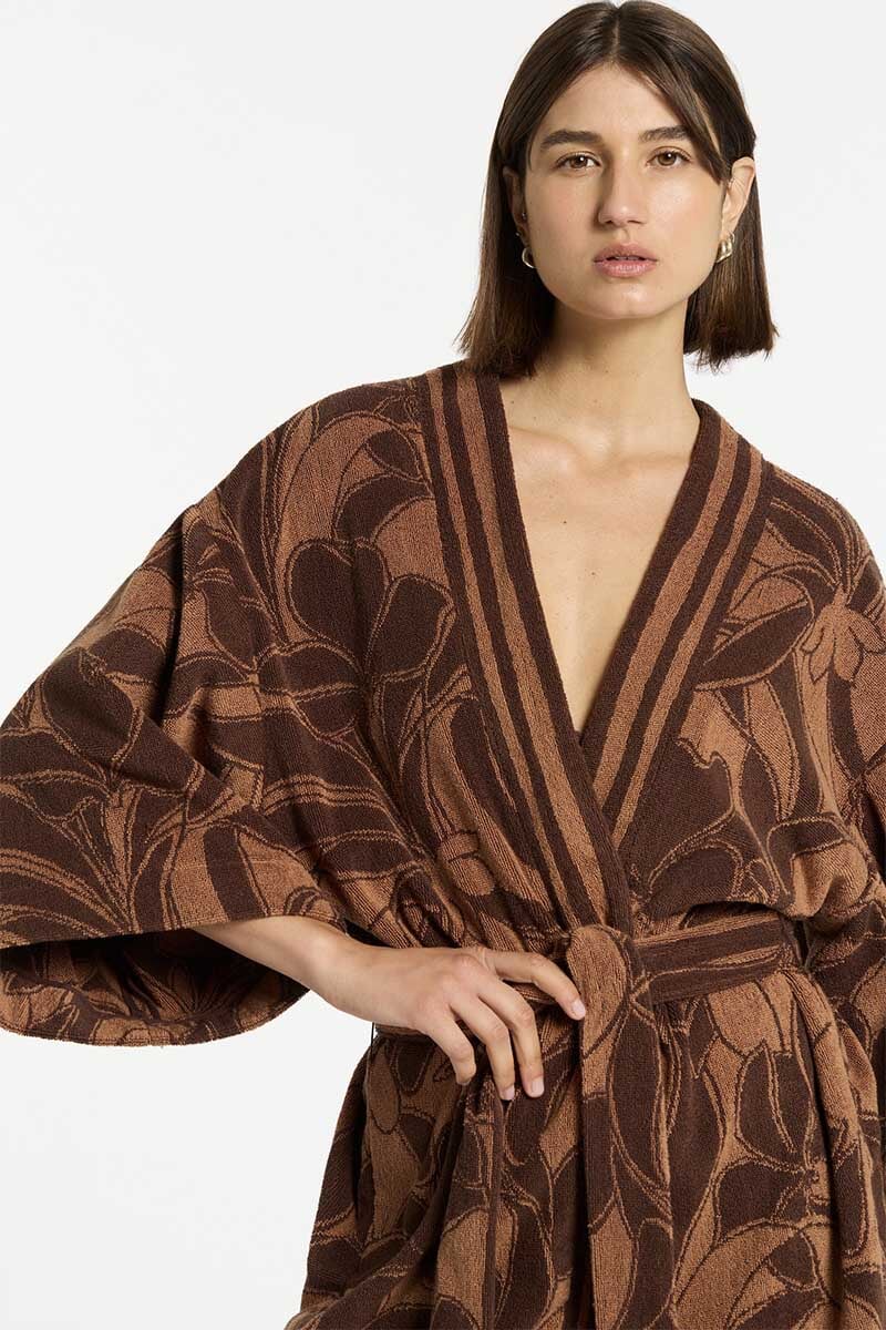 MAR TERRY ROBE-CHOCOLATE TERRY Swim SIR. SM Chocolate Terry 