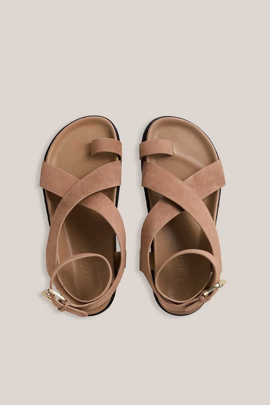 THE JALEN SANDAL-NUTMEG SUEDE Shoes A.Emery 36 Nutmeg Suede 